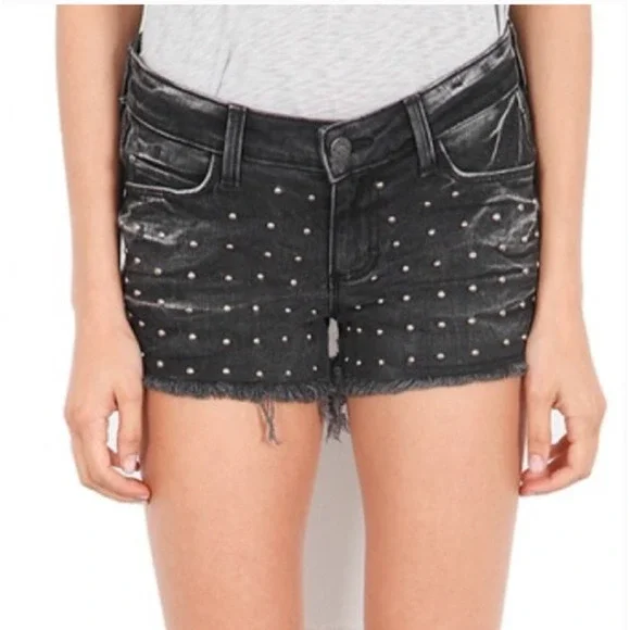 Siwy Alia Cut-off Shorts in Renegade with Studs Size 24 - Picture 2 of 9